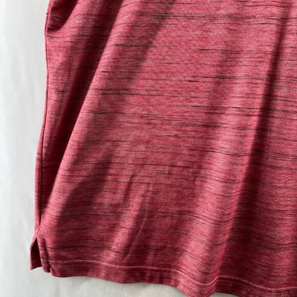 Travis Mathew Shirt Mens XXL Tender Hooligan Golf Polo Spacedye Interlock Red - Picture 5 of 9
